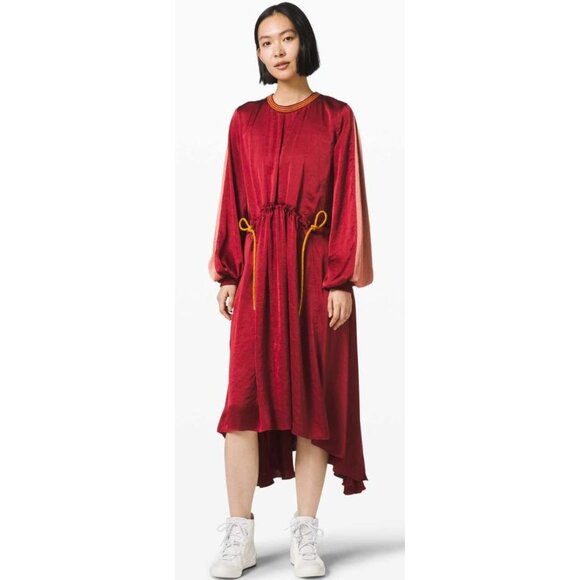Lululemon x Roksanda Face Forward Dress Caliente Rustic Coral-sz appox. 10 - Picture 4 of 15